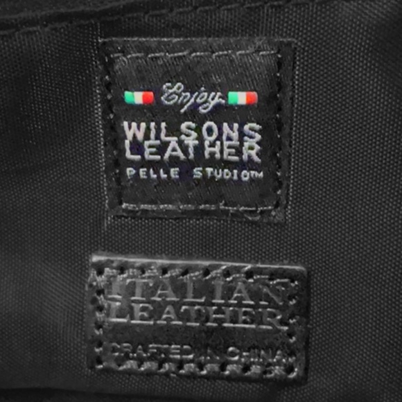 Wilson's Italian Leather: Pelle Studio, retro black purse. - Picture 5 of 5